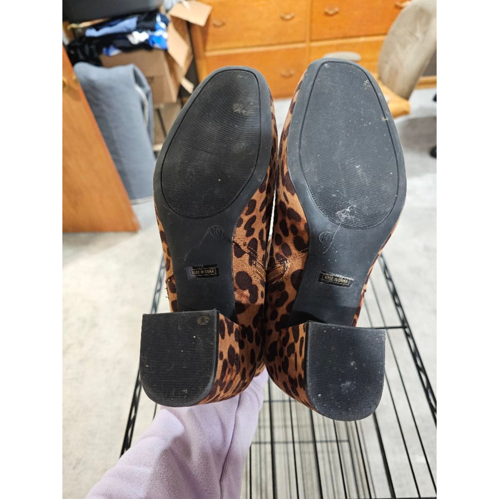 Women's SHEIN Boots Size 10 Brown Leopard - Picture 5 of 5
